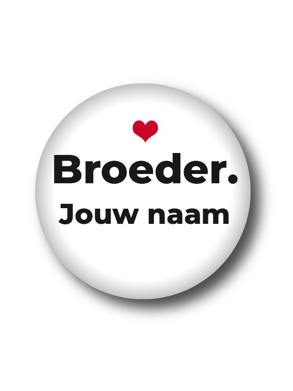 Button Broeder. - Tommie indezorg