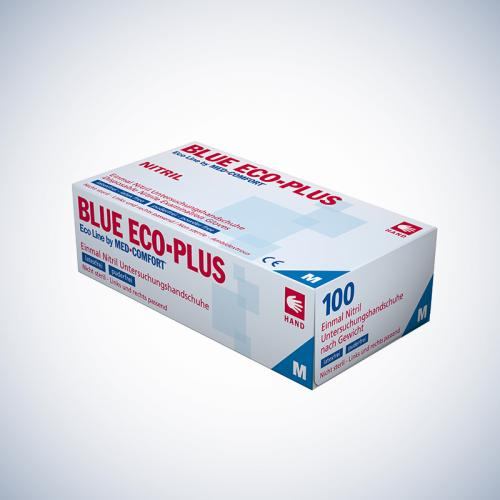 Blue Eco-Plus Nitril handschoen (extra stevig) maat M 100stuks