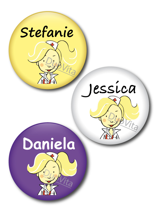 Button Verpleegster blond