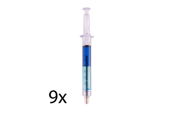 SpuitPen Blauw 9 pak