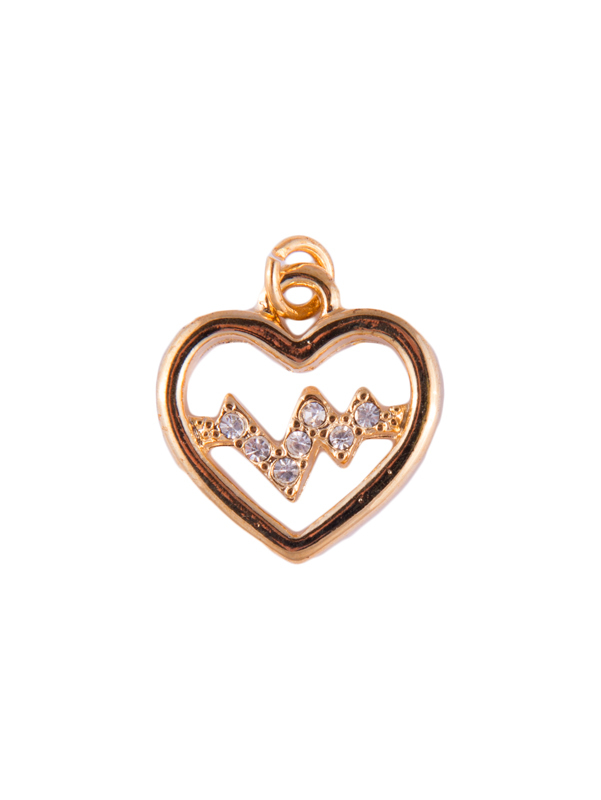 Hanger Heartbeat Goud klein