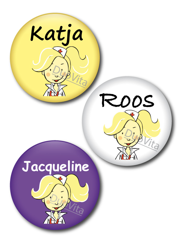 Button Verpleegster blond