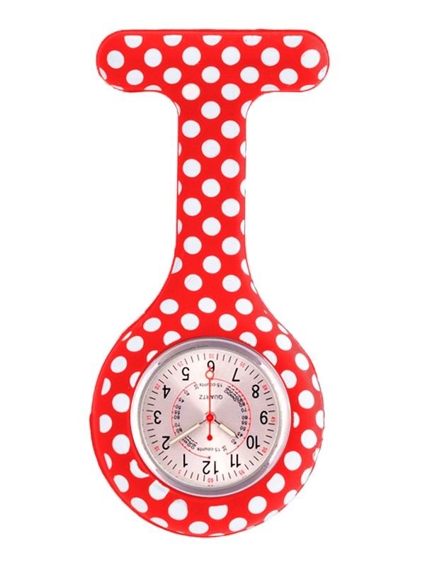 VerpleegstersHorloge Polka Dots 