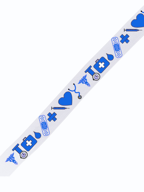 Stuwband Medische Symbolen Blauw