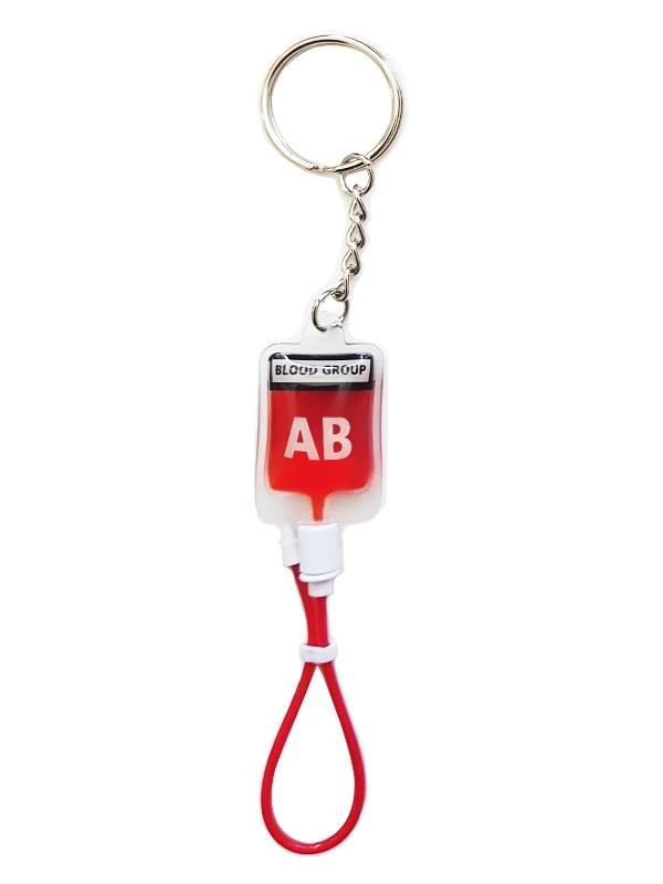 Sleutelhanger Infuuszak Bloedgroep