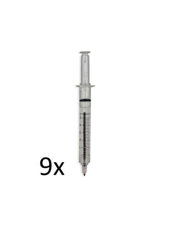 SpuitPen Transparant 9 pak