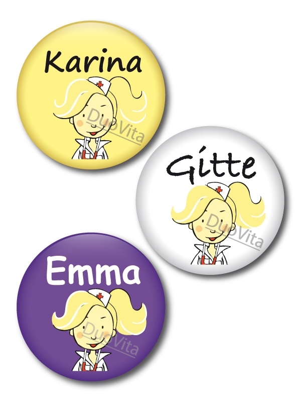 Button Verpleegster blond