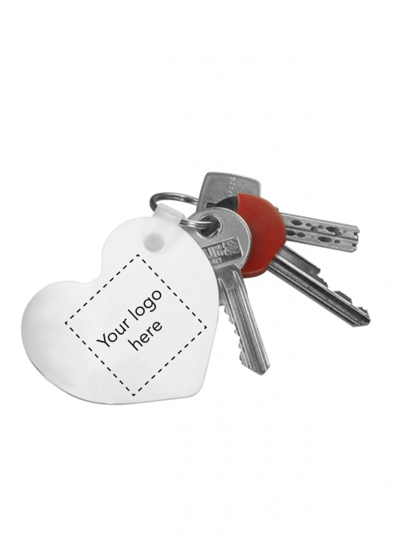 Sleutelhanger Hart met Logo