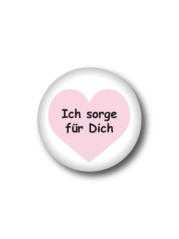 Button Ich sorge fuer Dich