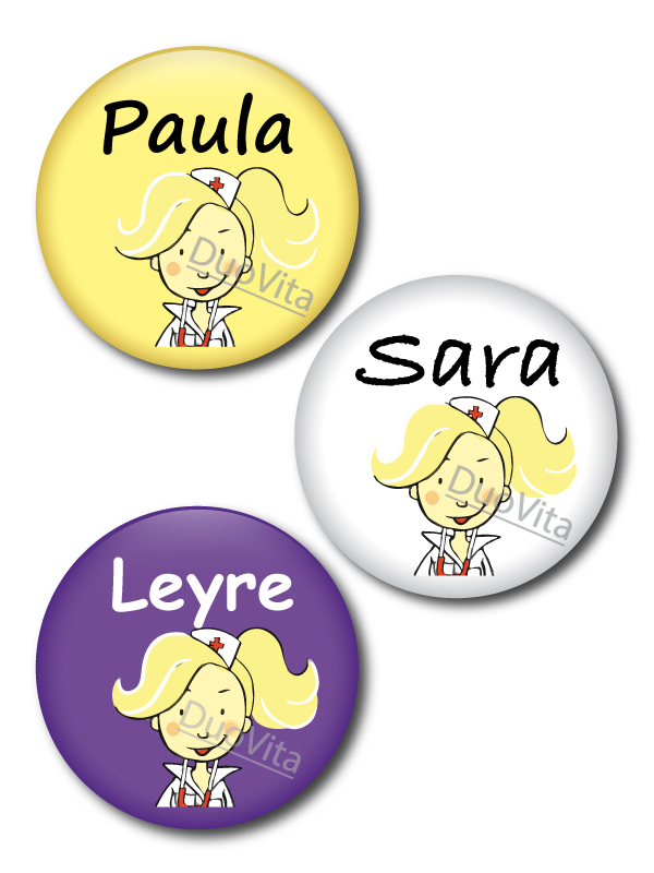 Button Verpleegster blond