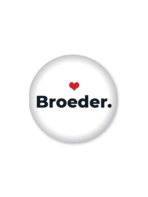 Button Broeder. - Tommie indezorg