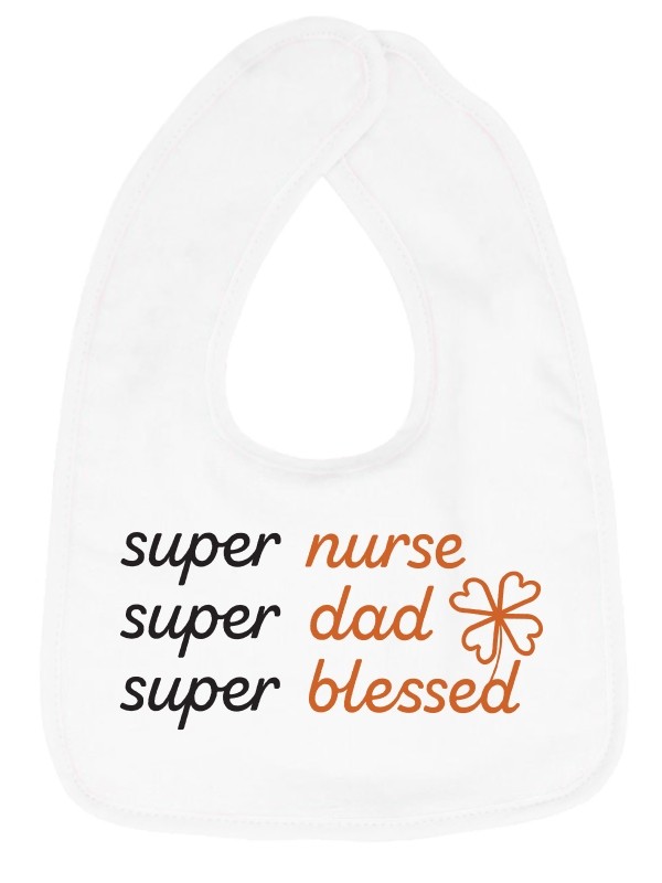 Baby Slabbetje "Super Dad"