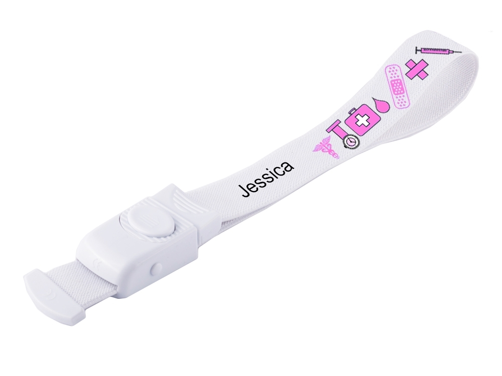 Stuwband Medische Symbolen Roze